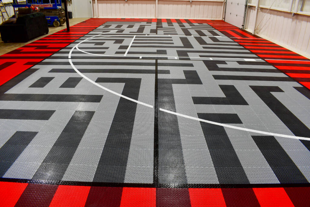 Indoor Multi-sport court with SnapSports modular tiles in Lubbock, TX