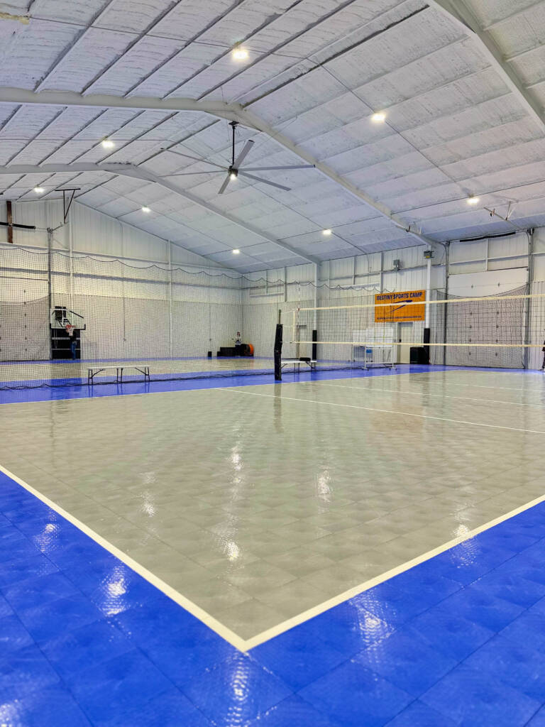 Indoor Multi-sport court with SnapSports modular tiles in Lubbock, TX