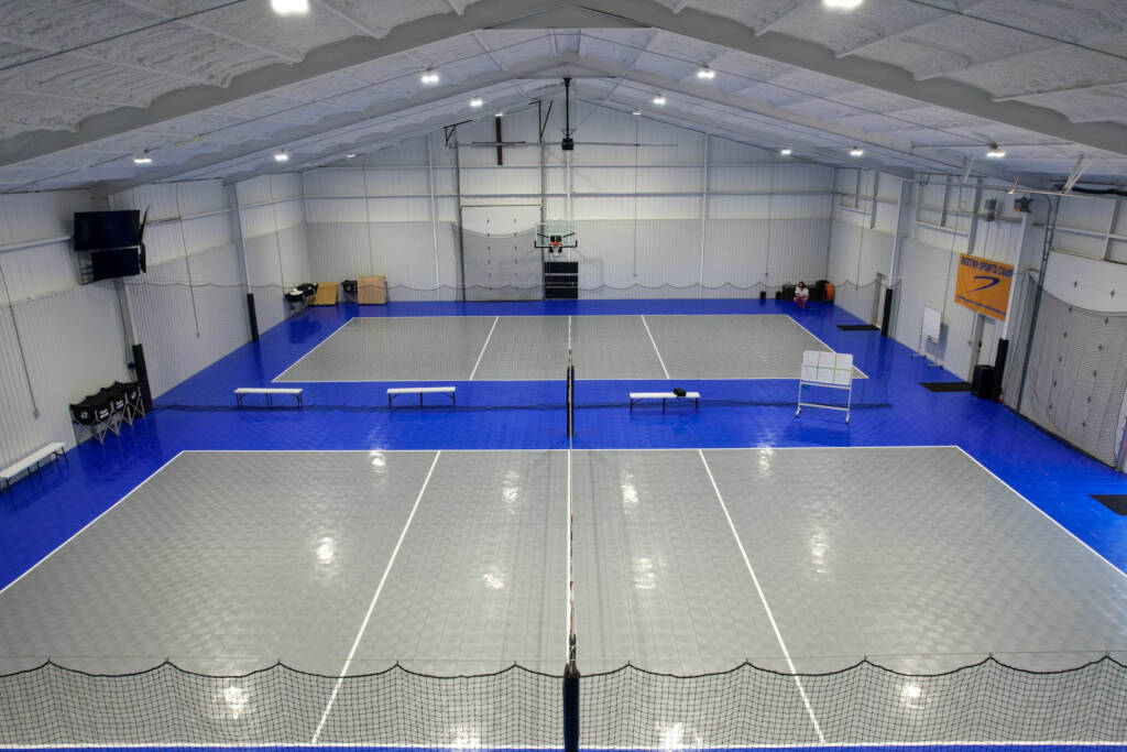 Indoor Multi-sport court with SnapSports modular tiles in Lubbock, TX
