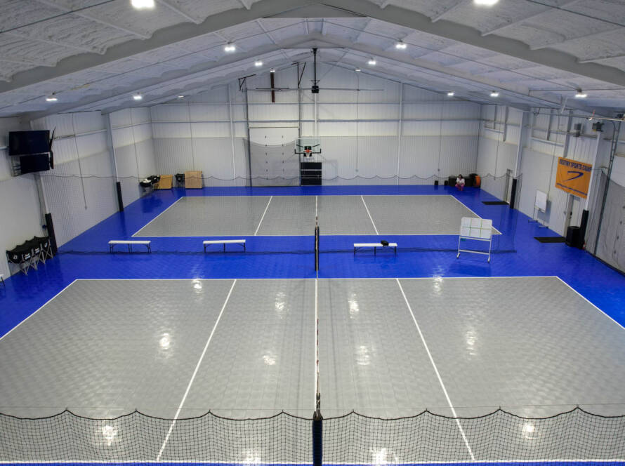 Indoor Multi-sport court with SnapSports modular tiles in Lubbock, TX